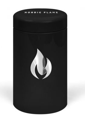 Streichholzdose aus Metall Schwarz / Silber Nordic Flame EINZELSTÜCK